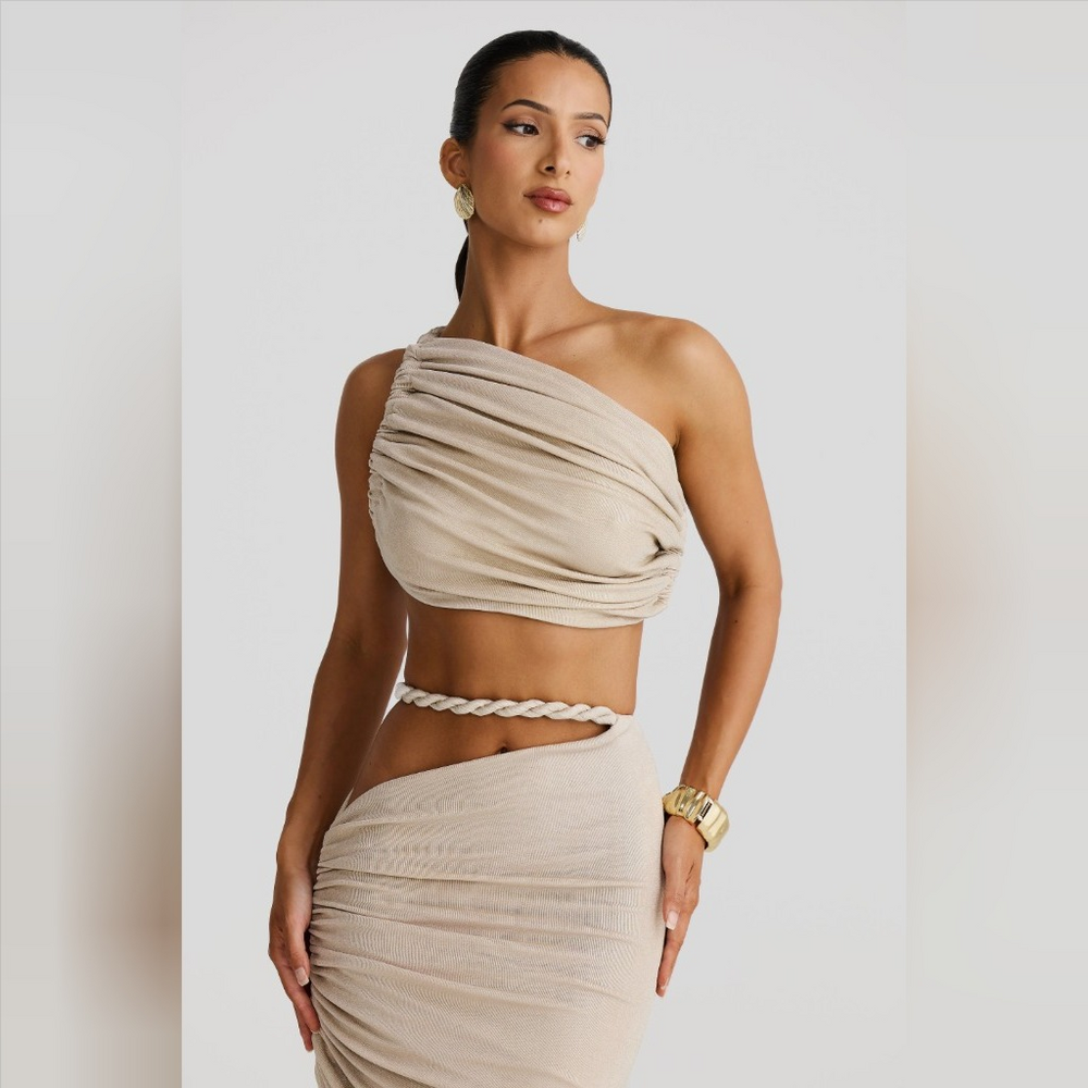 Melani the Label Licia top in Pearl Marble